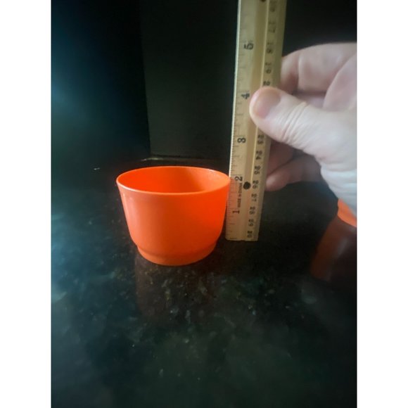 Tupperware #1229 -8 Snack Cups With Lids USA, Vintage, (Qty. 4 Cups amd Lids) - Picture 4 of 6